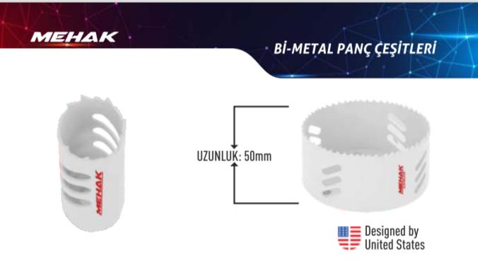 MEHAK 91607 Bİ-METAL PANÇ 22 MM(90A)