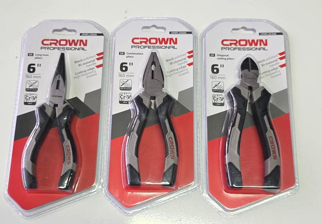 CROWN Profesyonel Pense Yankeski Kargaburun Set 160 MM Garantili